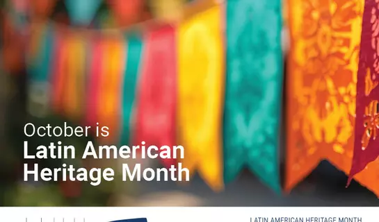 Image of banner for "October is Latin American Heritage Month"